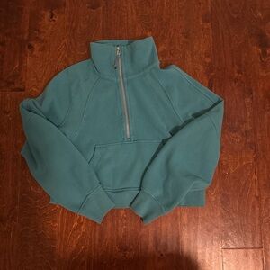 Lululemon Scuba Oversized Funnel-Neck Half Zip- Size XS/S- Color desert teal
